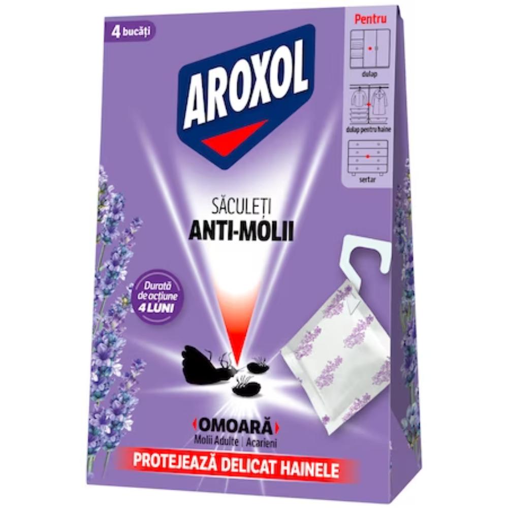 Oferte la Saculeti antimolii Aroxol Lavanda, 4 buc
