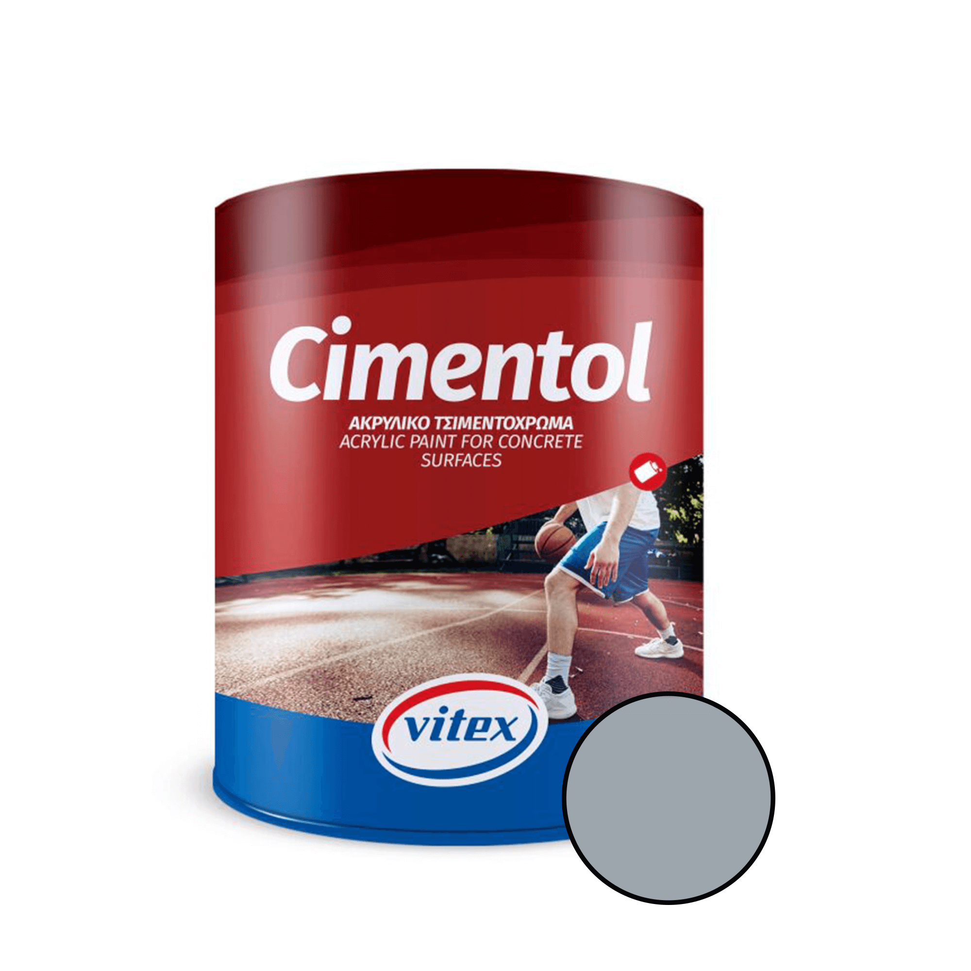Oferte la Vopsea acrilica pentru zidarie si beton Vitex Cimentol, interior/exterior, gri deschis, 0.75 l 