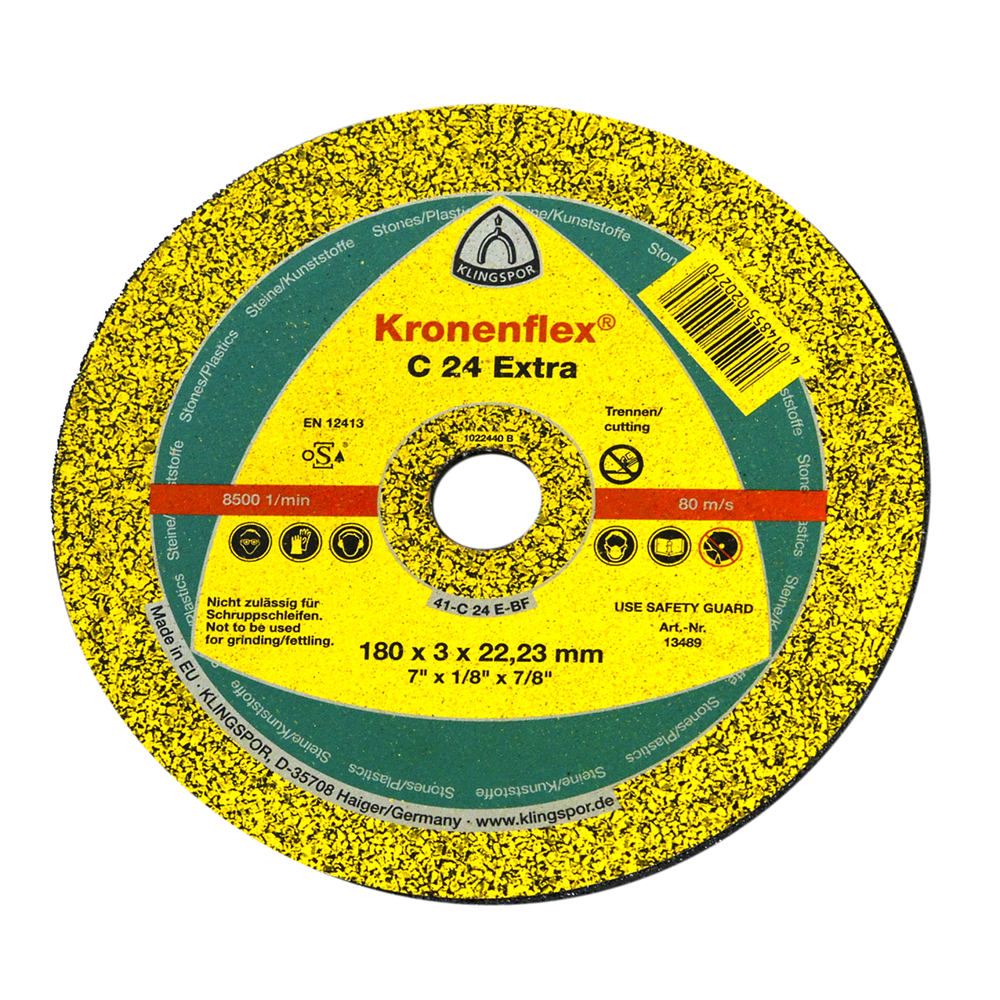 Oferte la Disc debitare piatra, Klingspor 13489, 180 x 22.23 x 3 mm