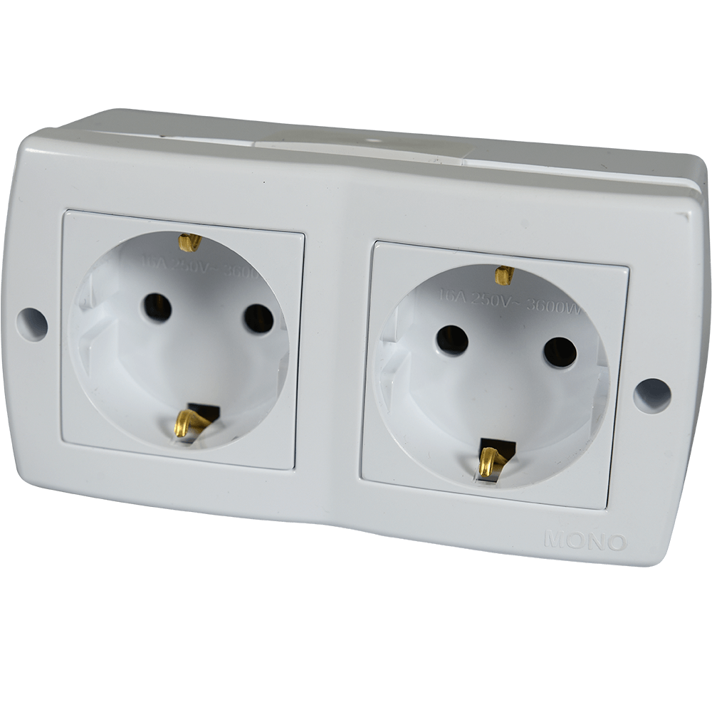 Oferte la Priza electrica dubla cu contact de protectie Lohuis Octans