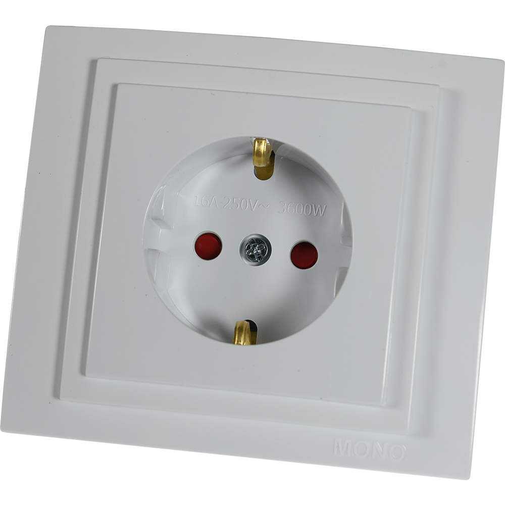Oferte la Priza electrica Larissa standard, cu contact de protectie copii, alba