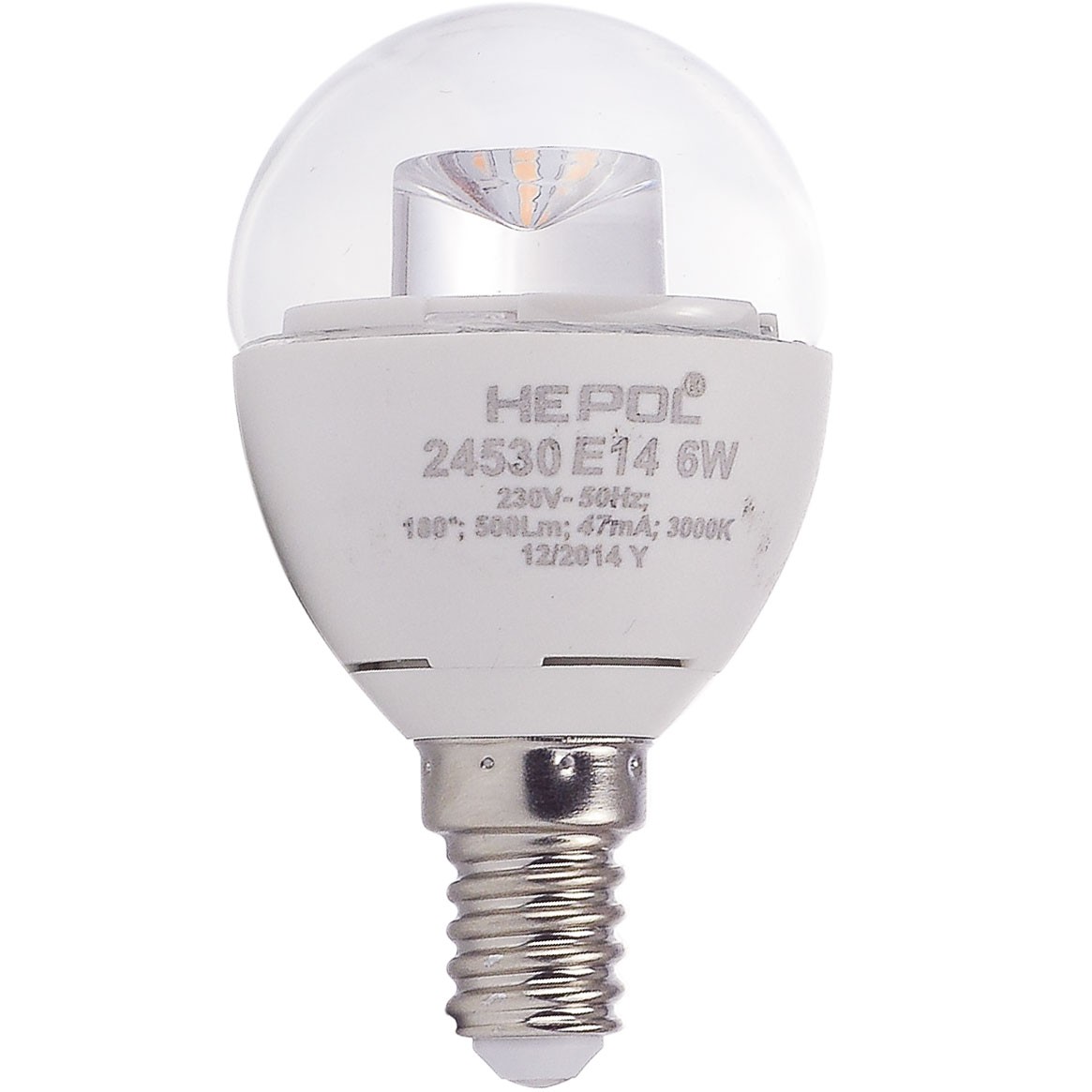 Oferte la Bec Led Sferic E14 6 W Hepol
