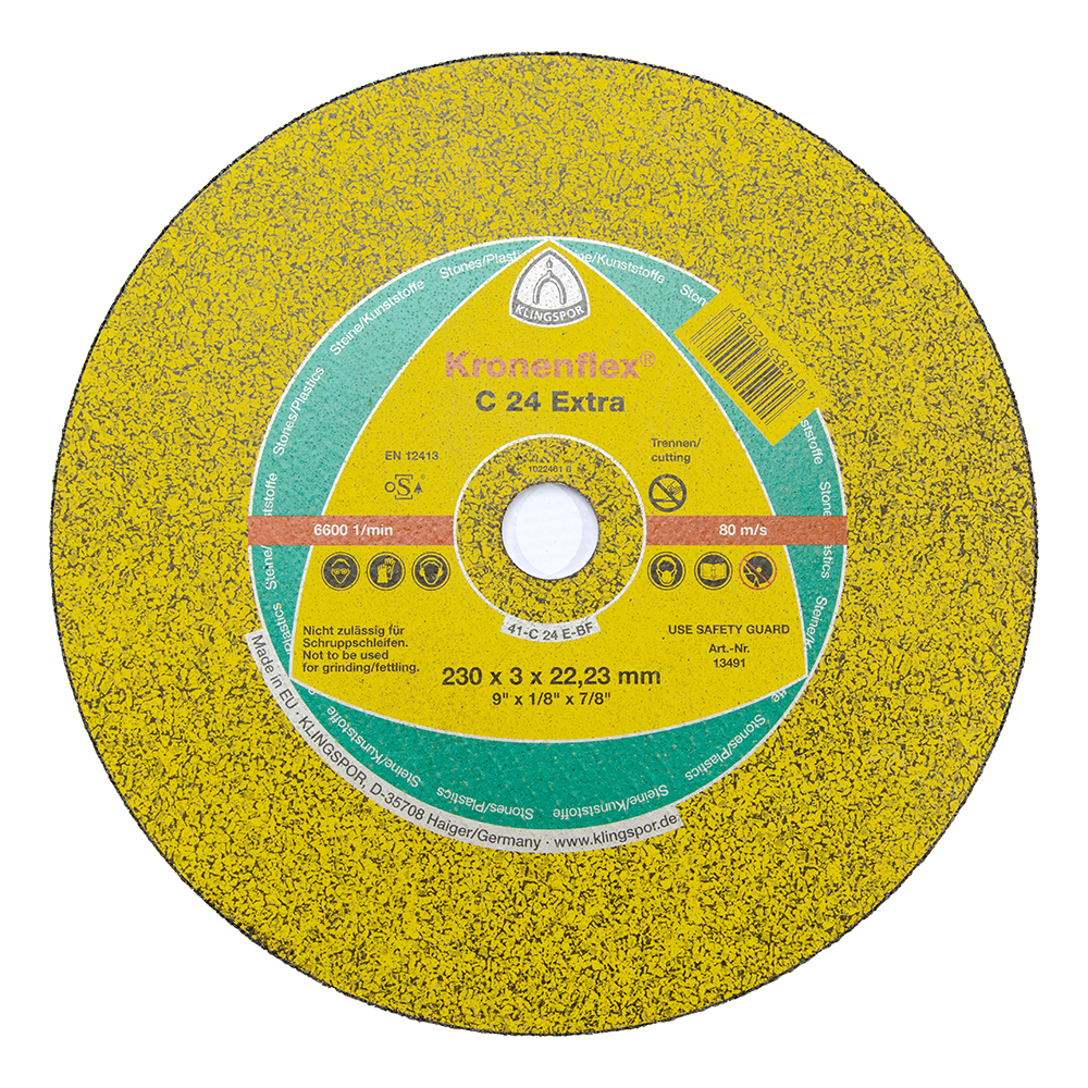 Oferte la Disc debitare piatra, Klingspor 13491, 230 x 22.23 x 3 mm