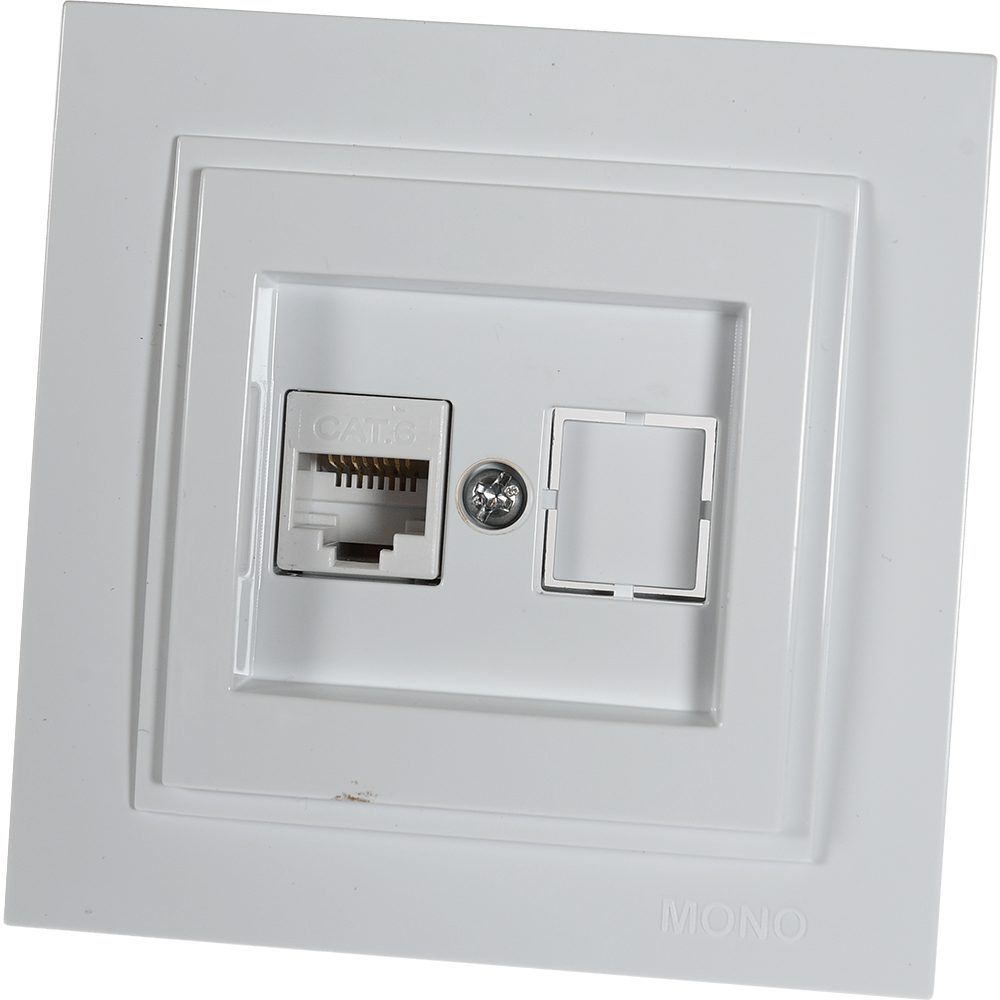Oferte la Priza date RJ45 Mono Electric, DESPINA, CAT6, ingropat/ST, alb