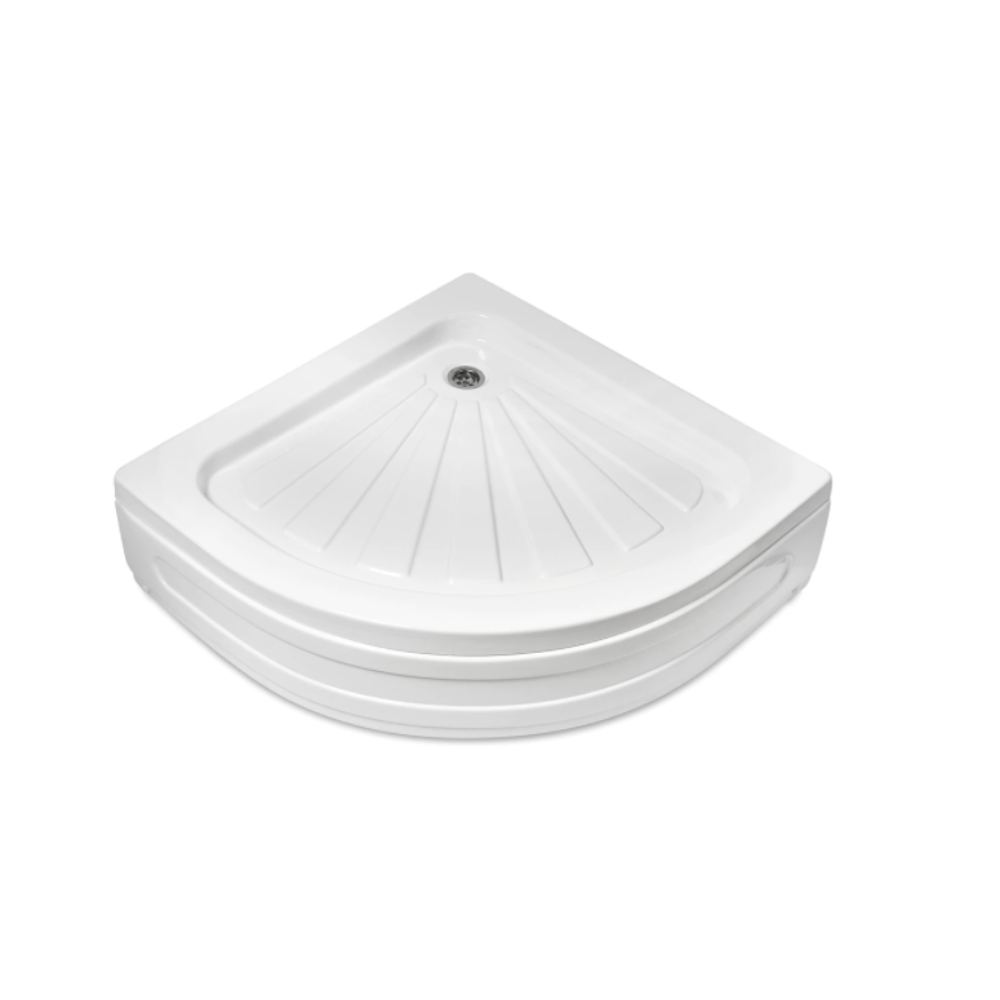 Oferte la Cada de dus cu masca detasabila Fibrocom Marte, acril sanitar, semirotunda, 80 x 80 x 24 cm