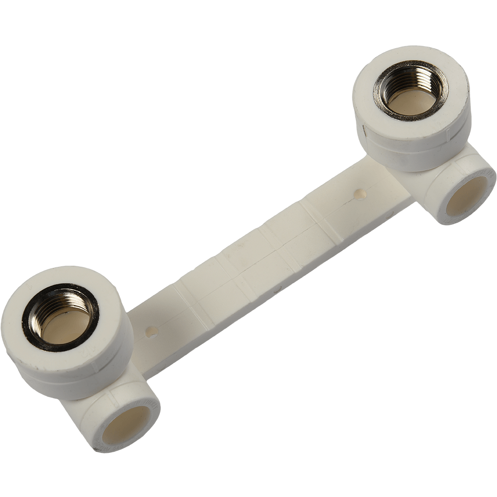 Oferte la Cot PPR 90° dublu Formul, filet interior, 20 mm x 1/2, alb