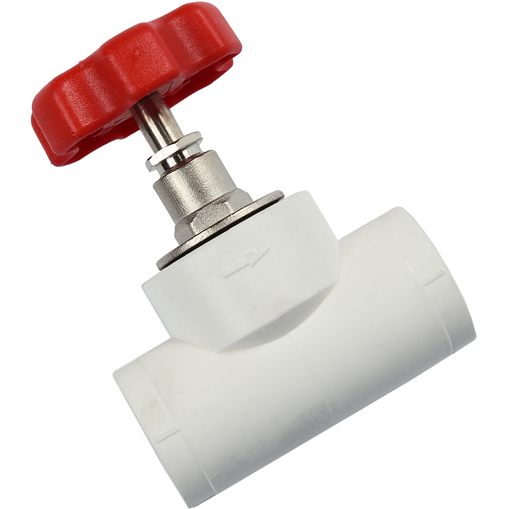 Oferte la Robinet de trecere PPR Formull, cu ventil, cu rozeta, alb, 25 mm
