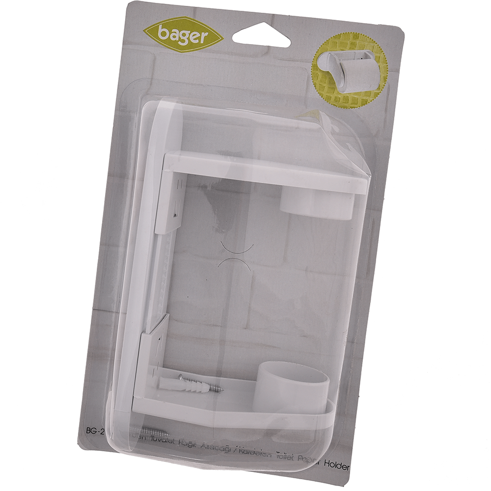 Oferte la Suport hartie igienica Inaplast, plastic, alb, 16 x 26 x 5 cm