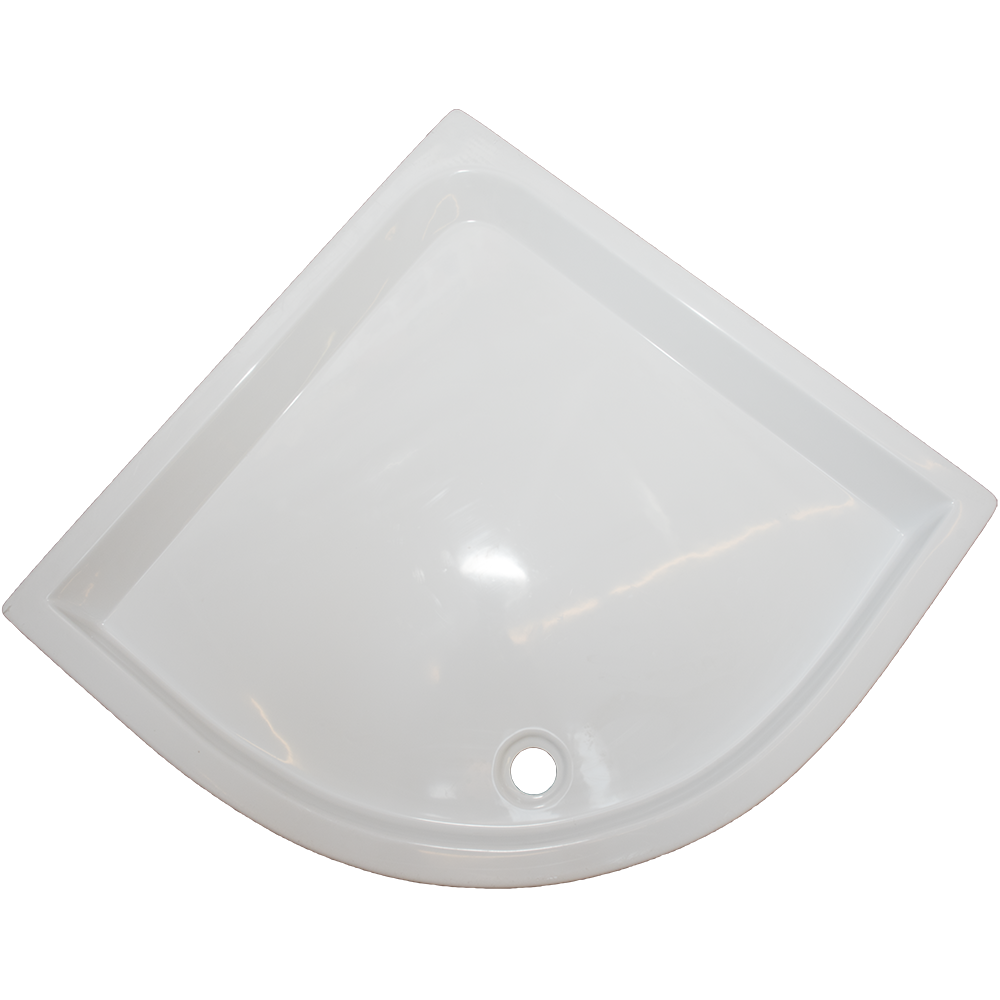 Oferte la Cadita de dus Fibrex, acril sanitar, semirotunda, 80 x 80 x 13 cm