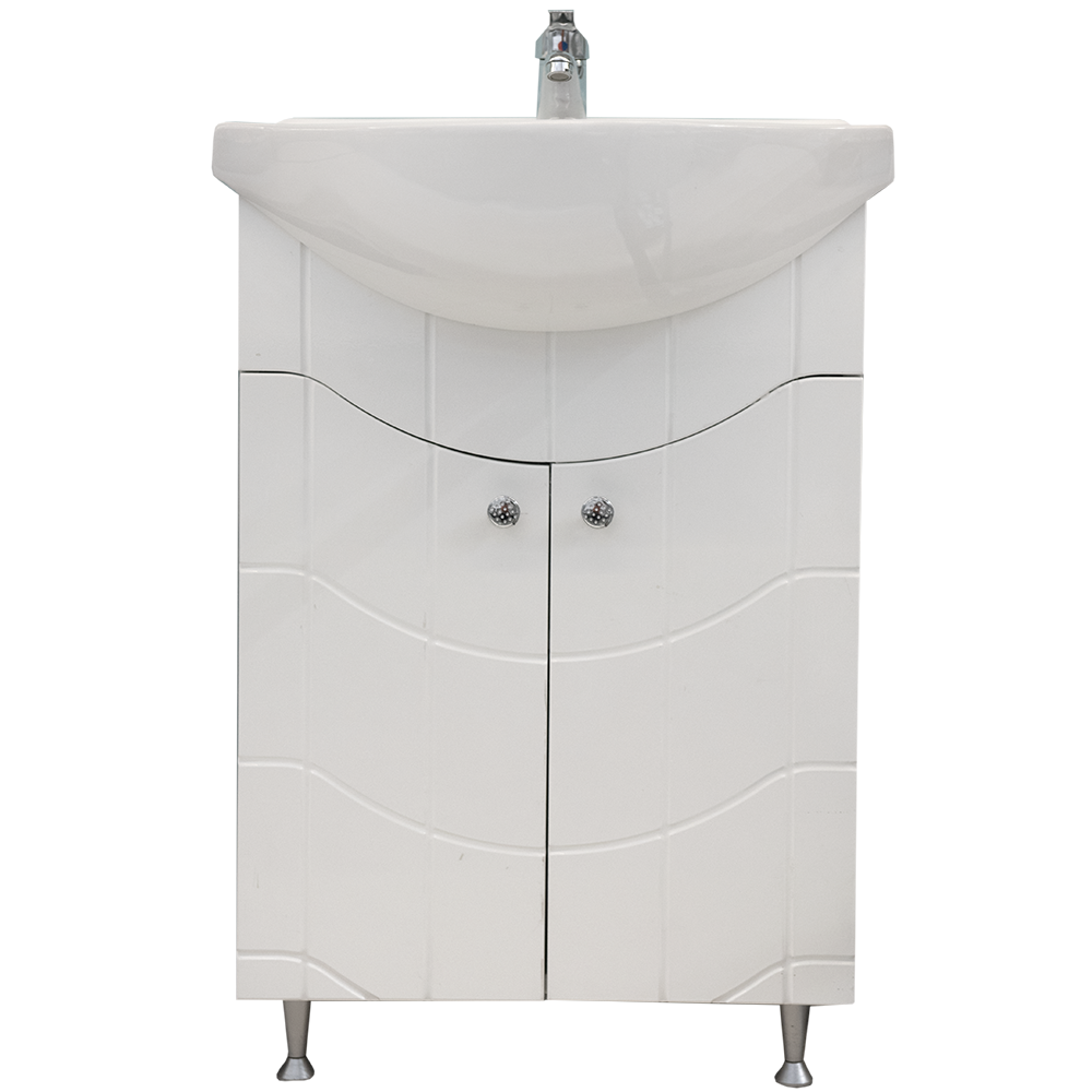 Oferte la Baza cu lavoar Sanitop Britney, MDF-PAL, alb, 55 x 44 x 81 cm