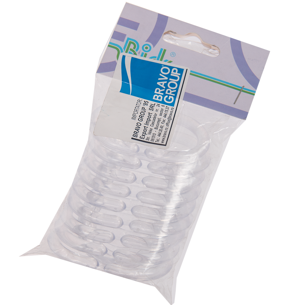 Oferte la Inele perdea dus, transparent, 12 buc