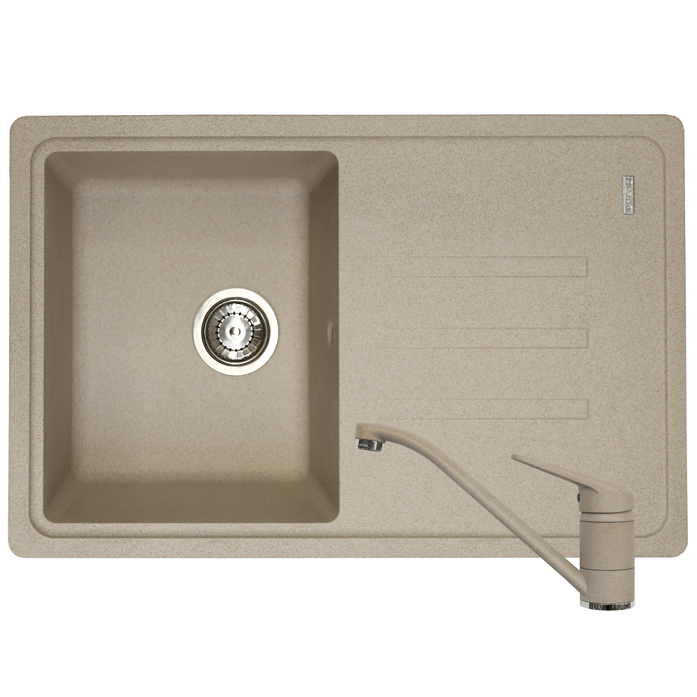 Oferte la Set chiuveta+ baterie Franke Novara Plus Avena, fragranite, 780 x 500 mm