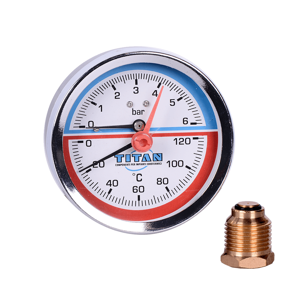 Oferte la Termomanometru axial Titan, 0-6 bari