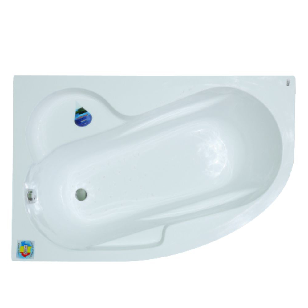 Oferte la Cada de colt pe stanga Silvana, acril sanitar, alb, 1500 x 1000 mm