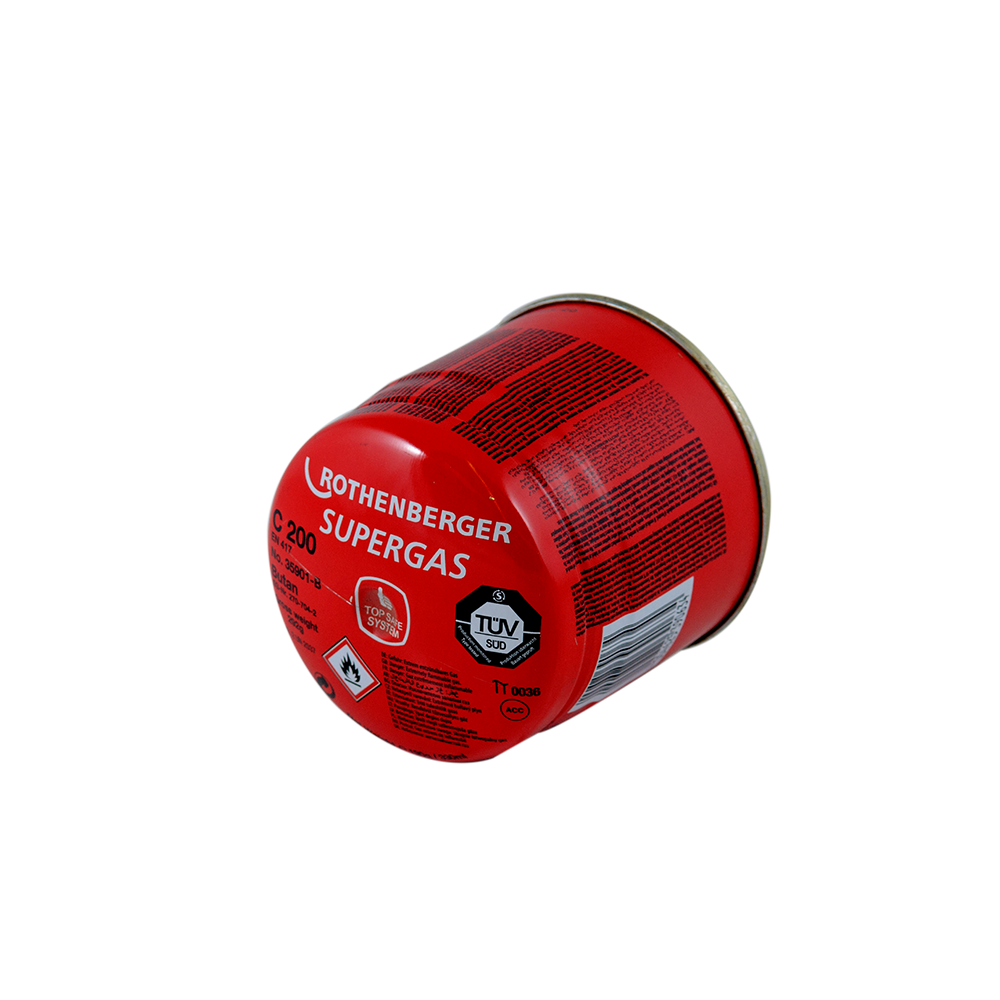 Oferte la Cartus de gaz C200 Supergas Rothenberger, cu valva, rosu, 190 ml 