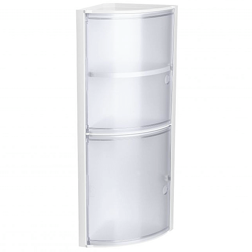 Oferte la Coltar baie Tatay Kristal, polipropilena, 3 rafturi, alb, 19 x 17 x 63 cm