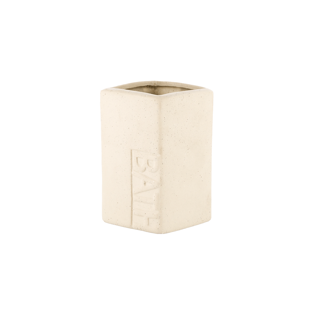 Oferte la Pahar de baie MSV Koh Tao, ceramica, bej, 7 x 7 x 11 cm