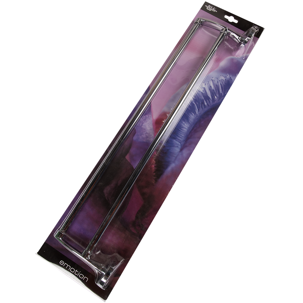 Oferte la Suport dublu pentru prosop Bisk Emotion, metal, 645 x 130 x 80 mm