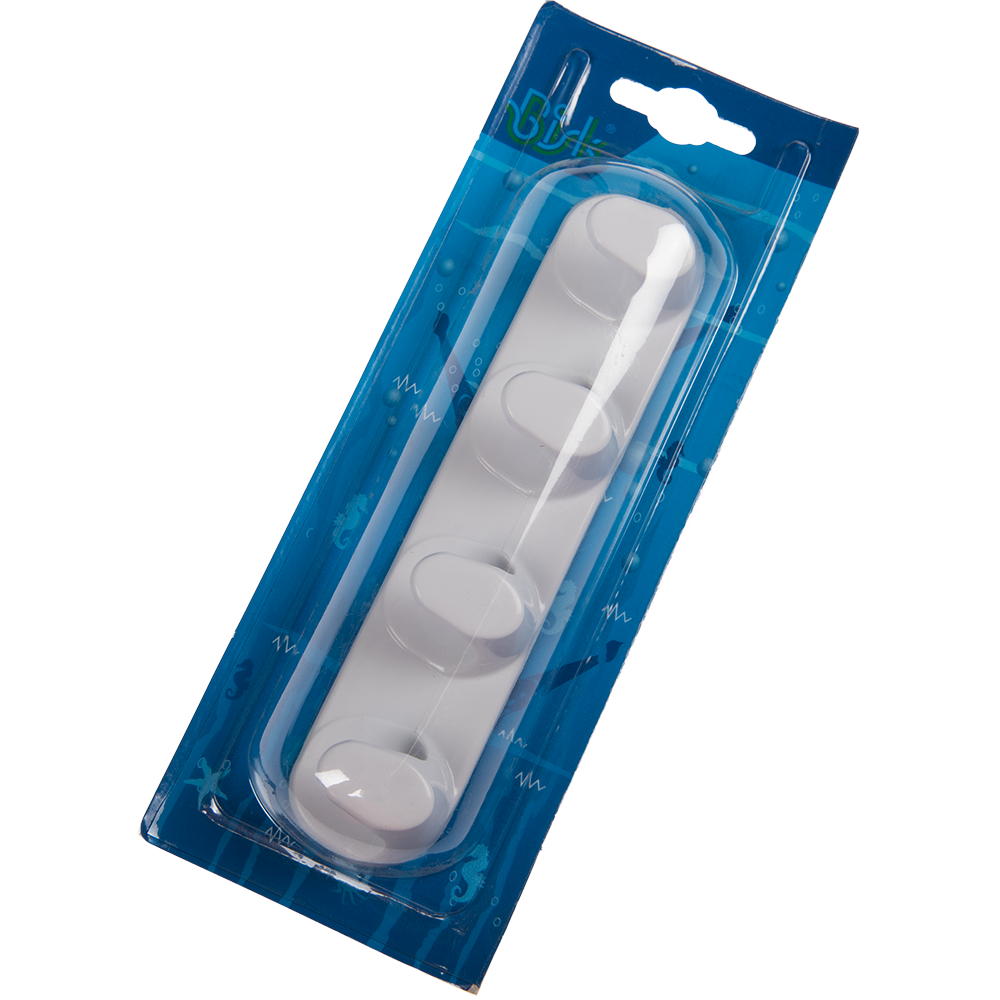 Oferte la Carlig Bisk 4 brate plastic, alb, 160 x 35 x 25 mm