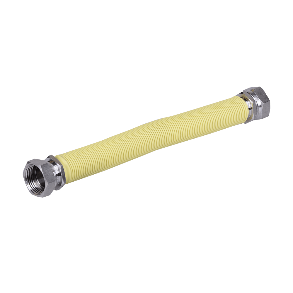 Oferte la Racord de gaz Italflexigas, FF, inox, galben, flexibil, extensibil, 1 inch, 30 – 60 cm