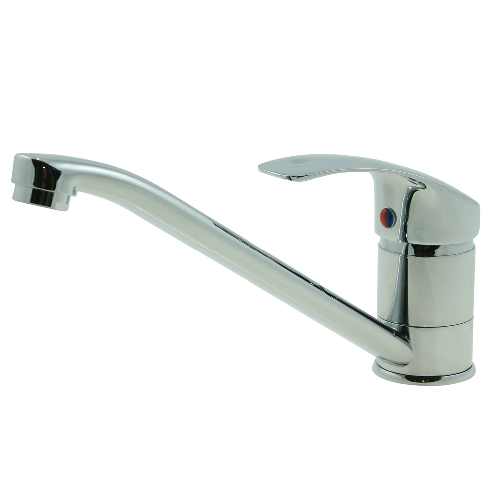 Oferte la Baterie de bucatarie Aqua Star monocomanda, alama, cromat, de 260 x 120 x 160 mm 