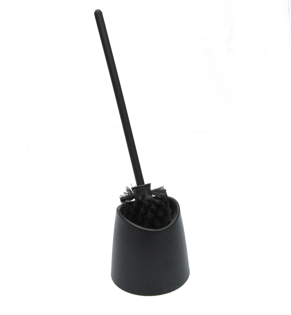 Oferte la Suport si Perie WC Romataty PP, plastic, negru, 39 x 12 cm