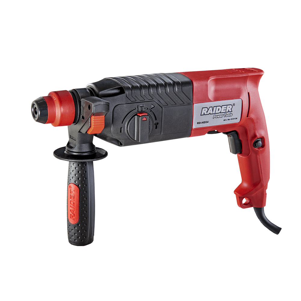 Oferte la Ciocan rotopercutor Raider RD-HD54, 750W, 4 functii, SDS-plus