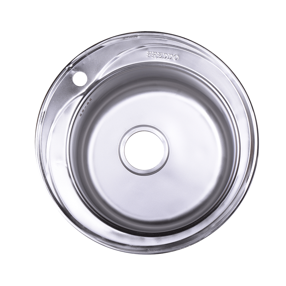 Oferte la Chiuveta bucatarie Freddo SN9000, inox, 1 cuva rotunda, diametru 490 mm
