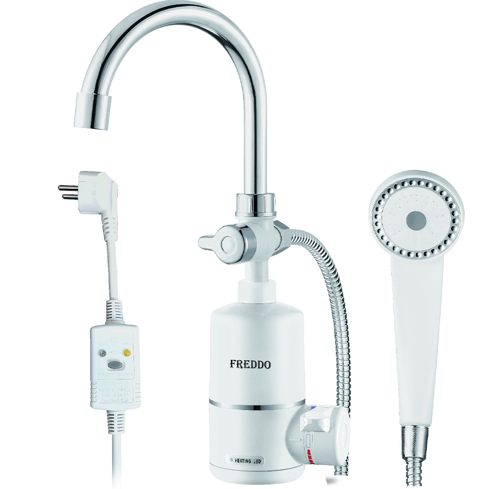 Oferte la Robinet instant Freddo SN0050 3000W, temperatura reglabila, debit ajustabil, alb/argintiu