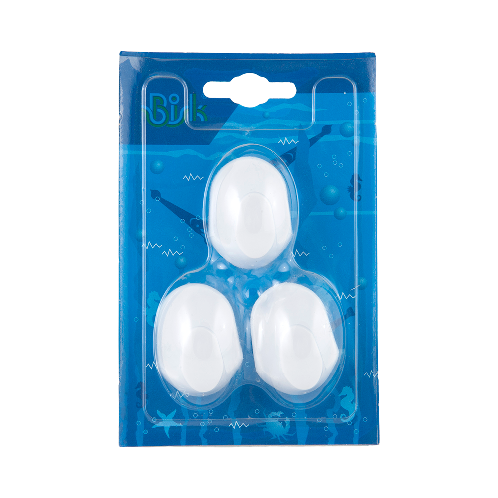 Oferte la Set 3 carlige Bisk, accesorii pentru baie, polipropilena, alb, 3 x 5 x 2 cm