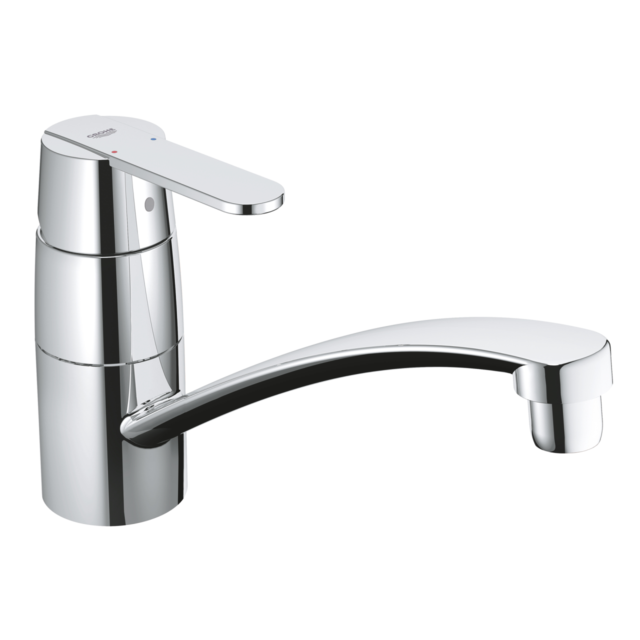 Oferte la Baterie bucatarie Grohe Get, pipa mobila, monocomanda, alama, finisaj cromat, 35 mm