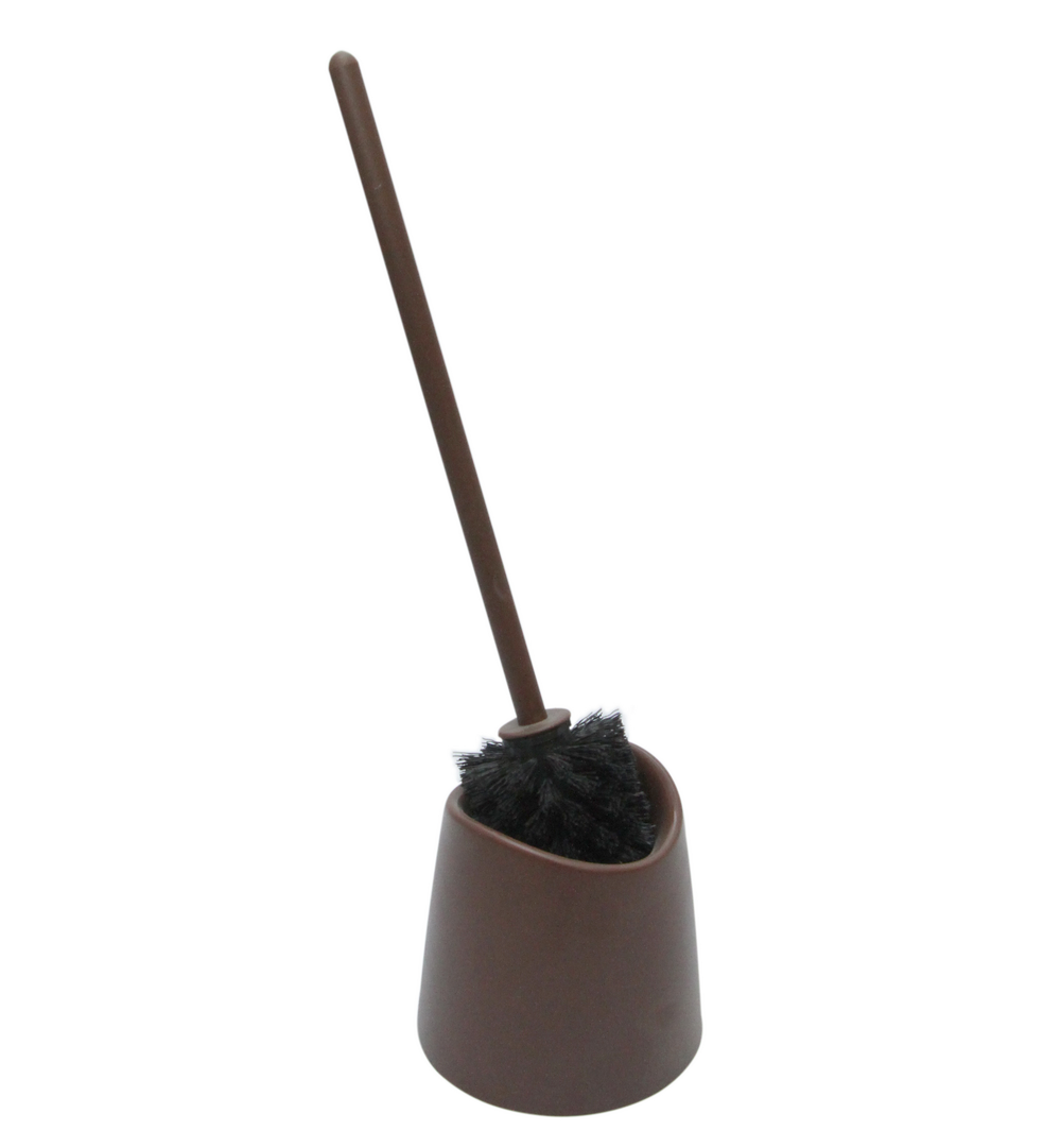 Oferte la Suport si Perie WC Romtatay, plastic, maro, 39 x 12 cm