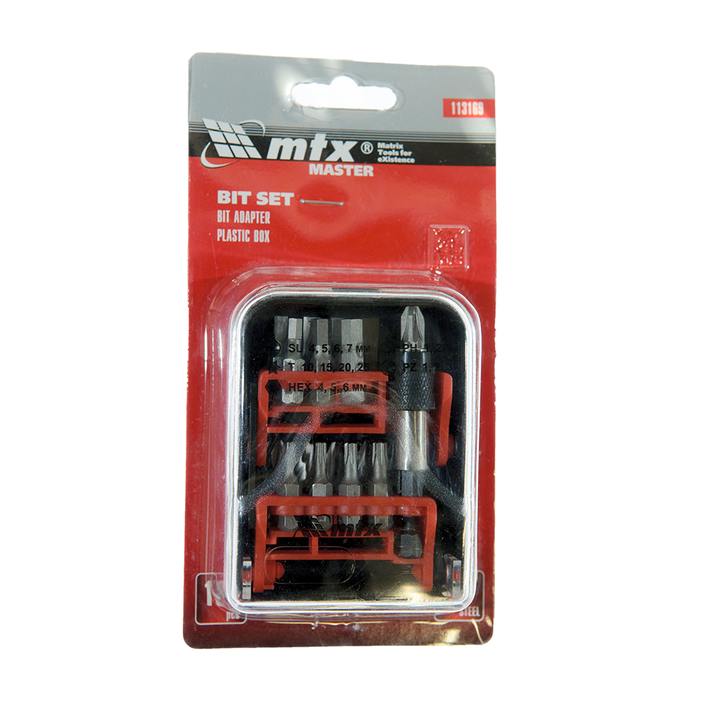 Oferte la Set biti si adaptor magentic MTX Master, 18 buc