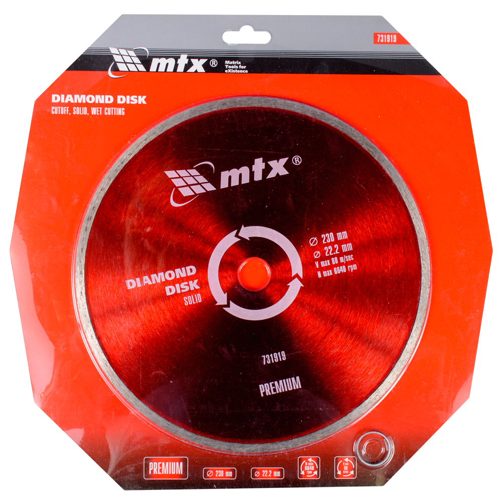 Oferte la Disc diamantat pentru taiere umeda MTX PREMIUM, 230 x 22,2 mm