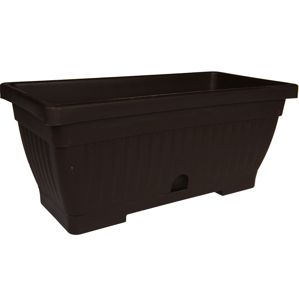 Oferte la Jardiniera Verbena, cu suport, 400 mm, maro
