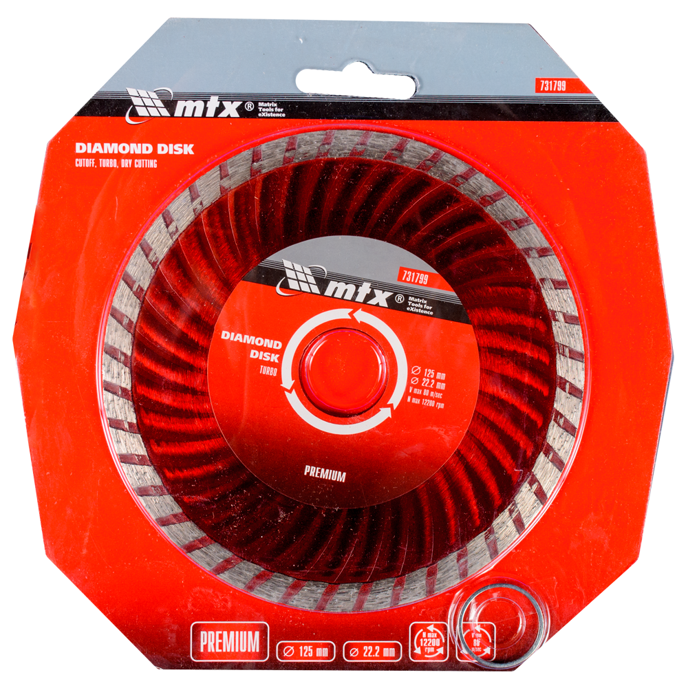 Oferte la Disc diamantat debitare beton, MTX Premium Turbo, 125 x 22.2 mm