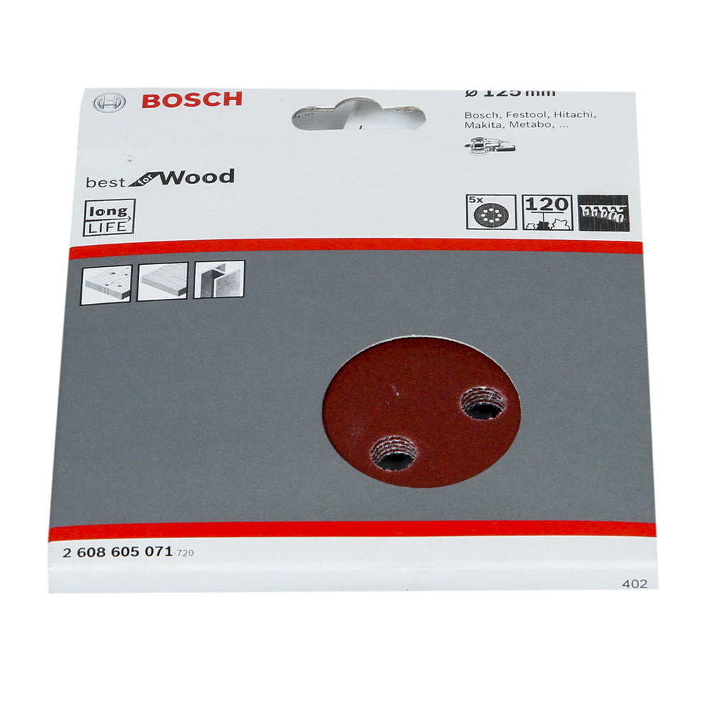 Oferte la Foi abrazive Bosch, granulatie 120, 5 bucati