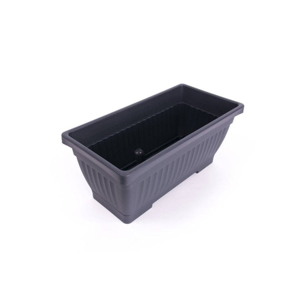 Oferte la Jardiniera dreptunghiulara Harplast Verbena, plastic, antracit, 13 l, 60 cm