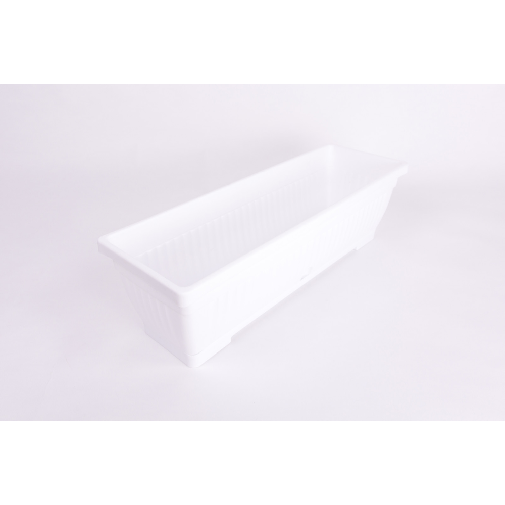 Oferte la Jardiniera dreptunghiulara Harplast Verbena, plastic, alb, 13 l, 60 cm