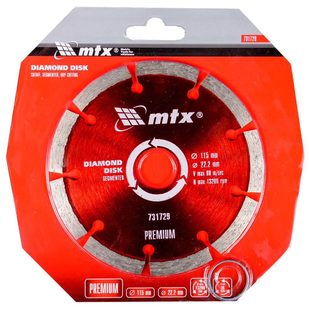 Oferte la Disc diamantat debitare beton, MTX Premium, 115 x 22.2 mm