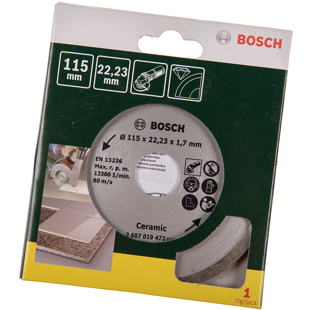 Oferte la Disc diamantat debitare placi ceramice, Bosch Turbo, 115 x 22.3 x 1.7 mm