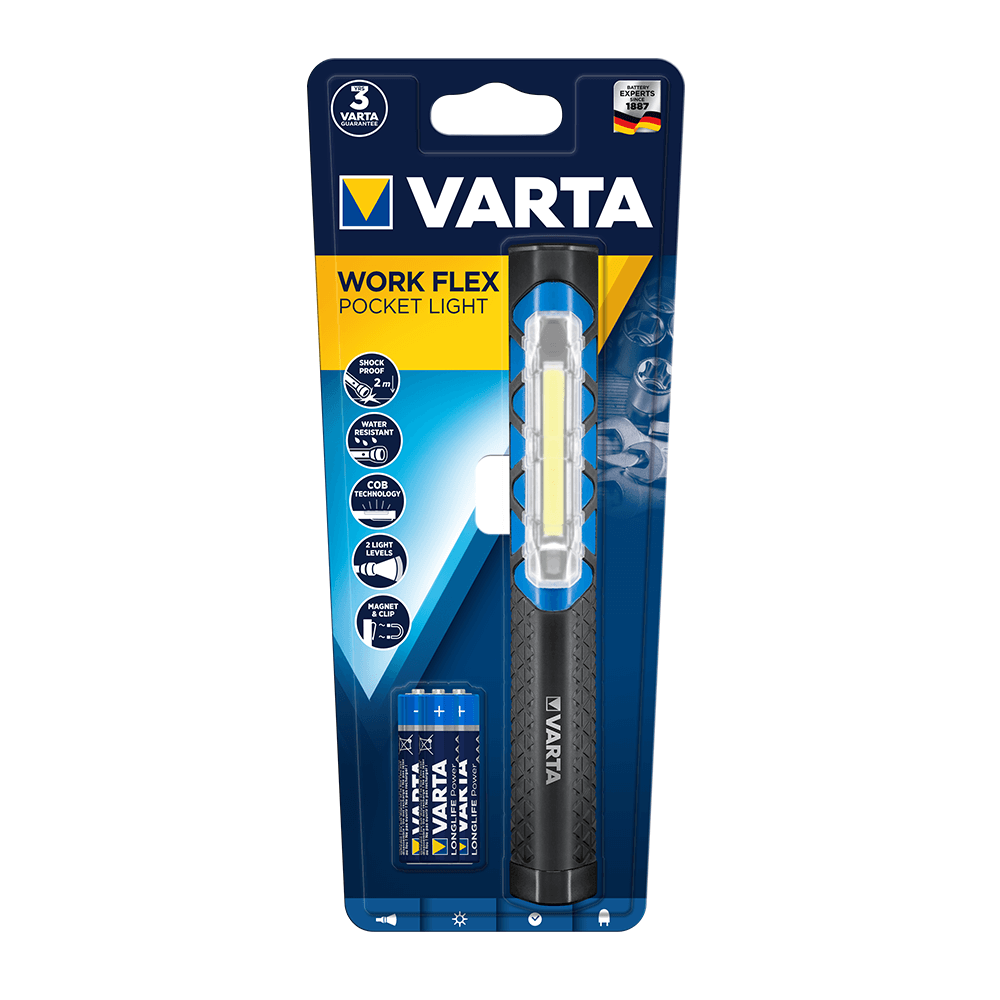 Oferte la Lanterna Led Varta Work Flex Pocket light, 110 lm