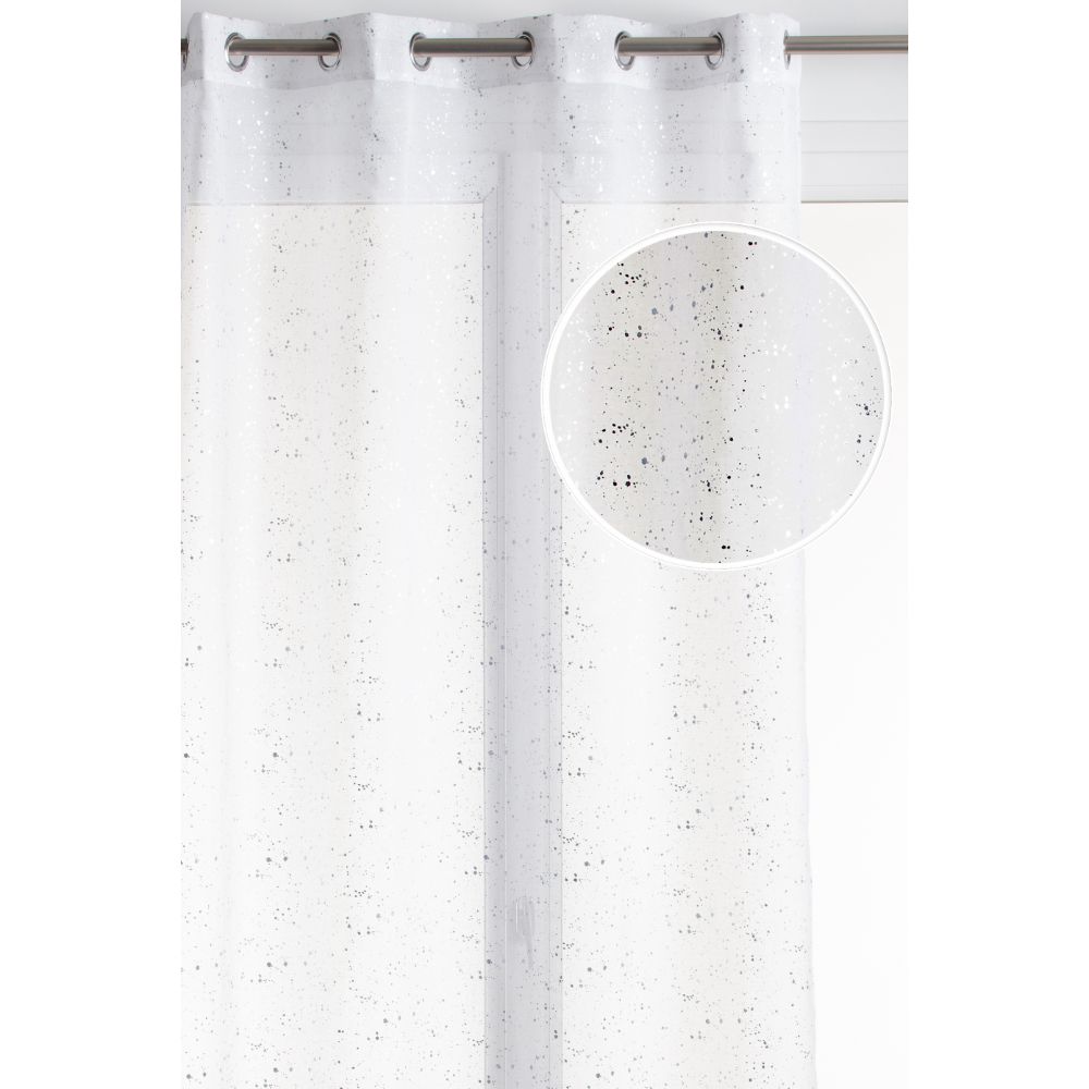 Oferte la Perdea Cassiopee din 100% poliester, alba 011, 140 x 260 cm