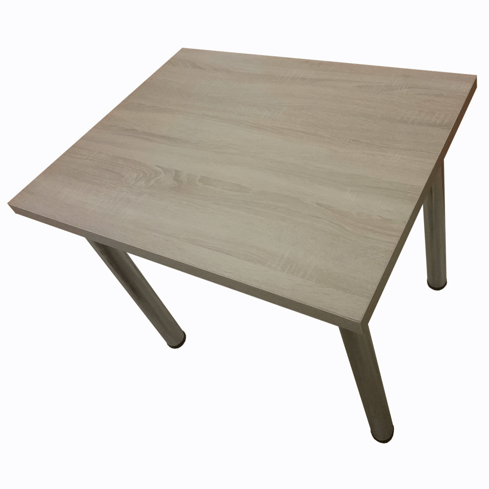 Oferte la Masa de bucatarie cu picioare cromate reglabile blat 36, sonoma, 90x66 cm