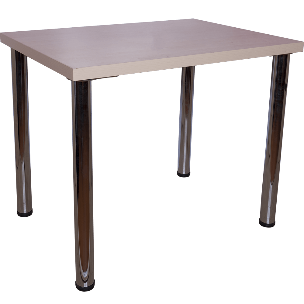 Oferte la Masa de bucatarie cu picioare cromate reglabile blat 36, mesteacan, 90x66 cm
