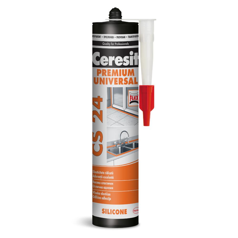 Oferte la Silicon universal Ceresit CS 24, transparent, 280 ml