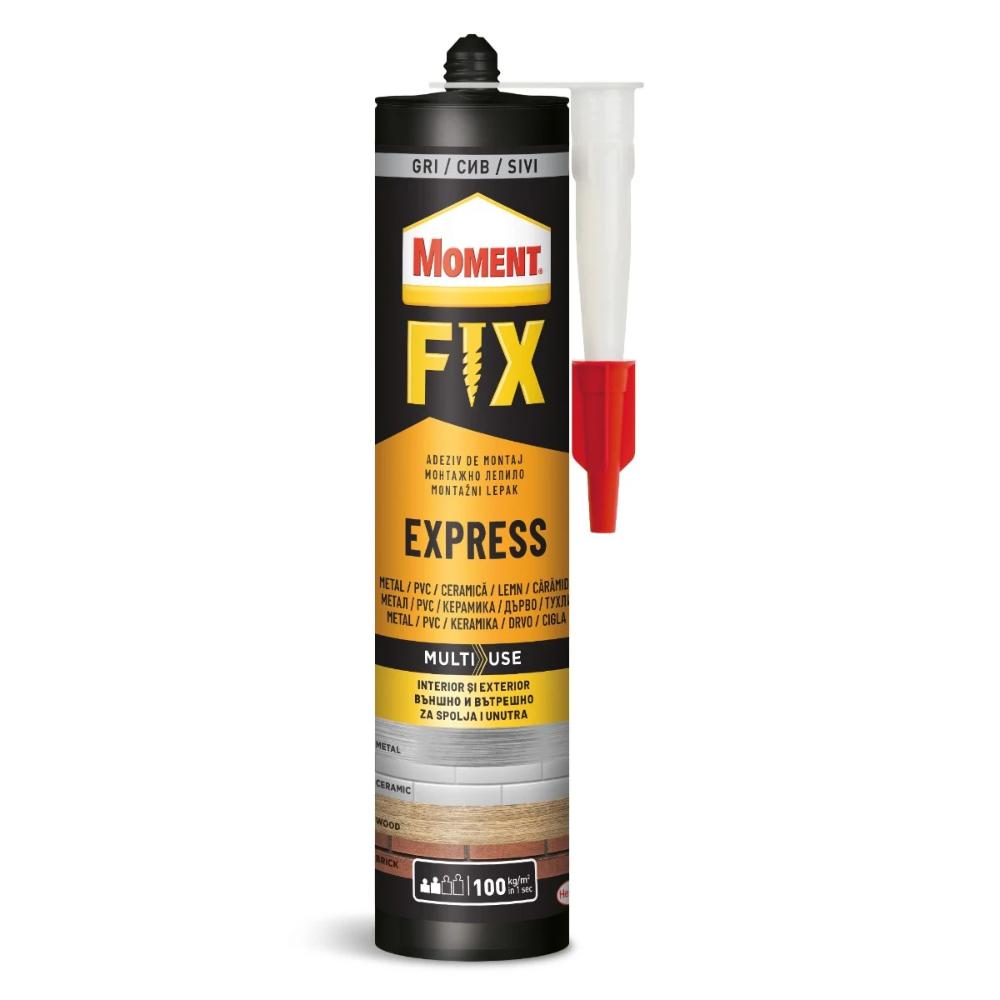 Oferte la Adeziv pentru suprafete multiple, interior/exterior, Moment Fix Express, bej, 375 gr
