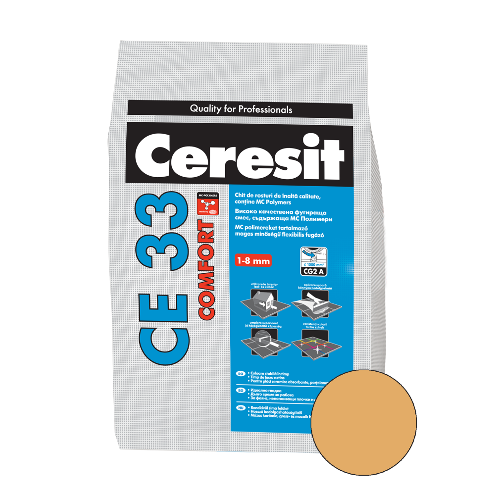Oferte la Chit de rosturi gresie si faianta Ceresit CE 33, cream, interior, 2 kg