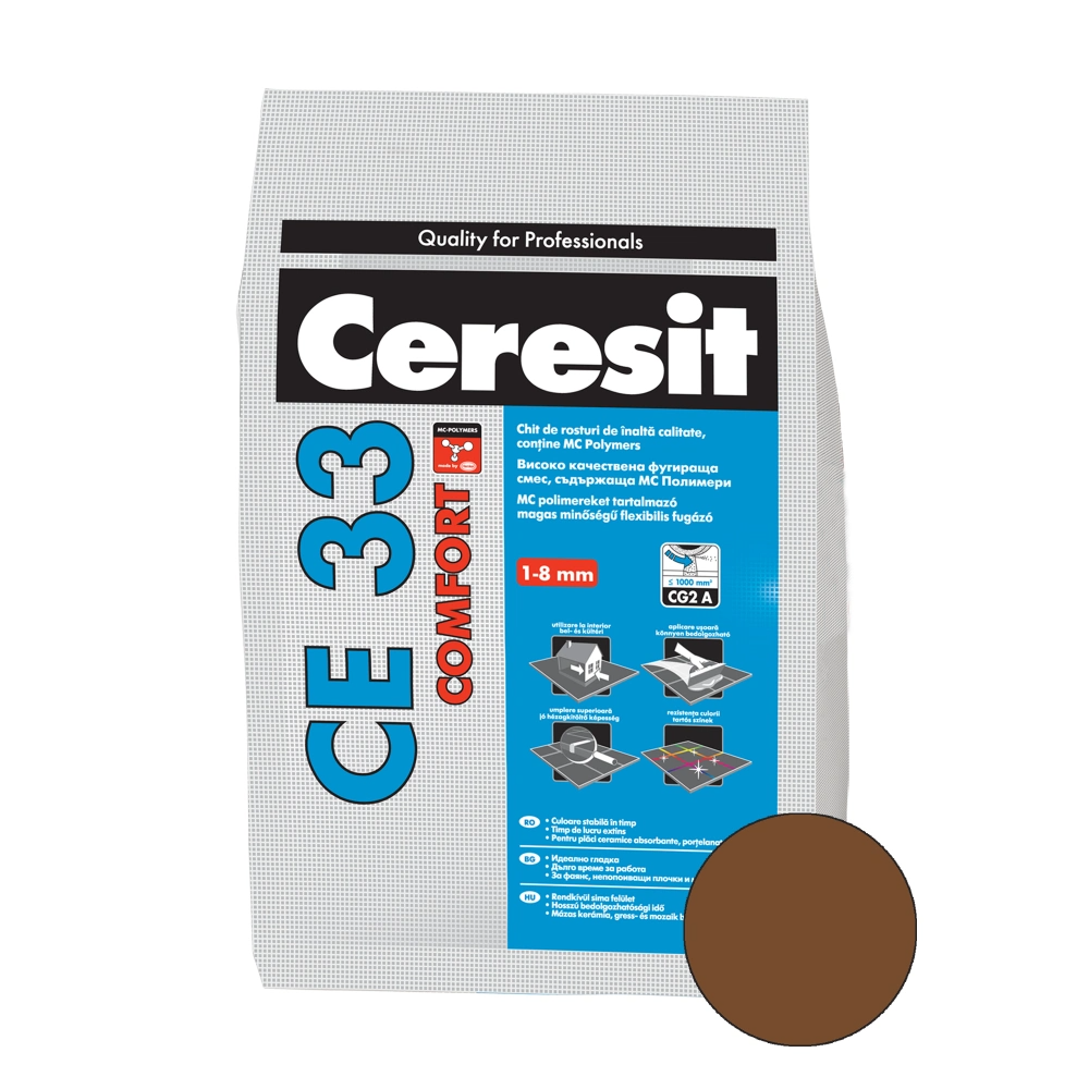 Oferte la Chit de rosturi gresie si faianta Ceresit CE 33, terra, interior, 2 kg