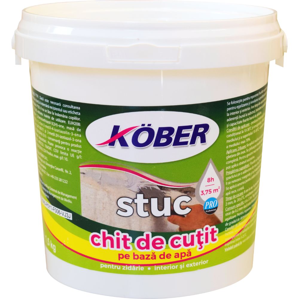 Oferte la Chit de cutit pentru zidarie Kober, alb, 1,5 kg